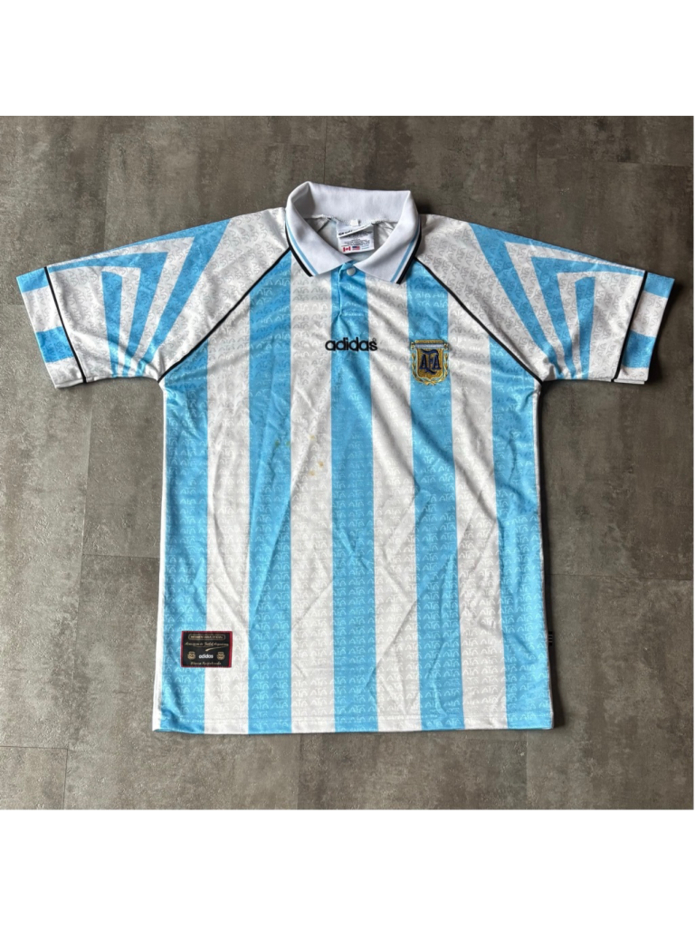 Vintage Adidas Argentina Soccer Jersey Bootleg Men’s Medium